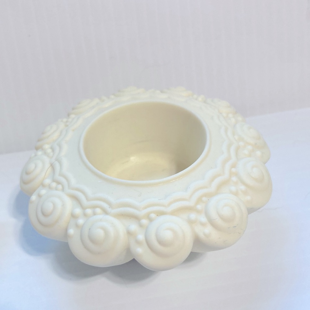 PartyLite Sea Drifters Candle Holders Tea Light Votive Bisque Set of 3 - Picture 5 of 16